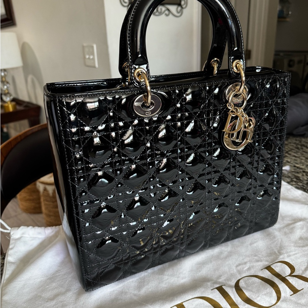 Lady Dior L Calfs kin - Picture 2 of 16